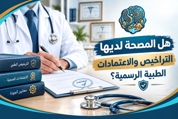 هل المصحة لديها التراخيص والاعتمادات الطبية الرسمية؟